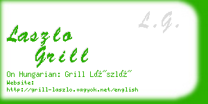 laszlo grill business card